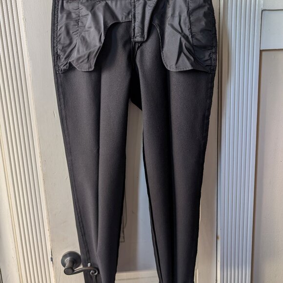 Theory Pleated Pant - Size 10, Black, Viscose/Cotton - Picture 7 of 10